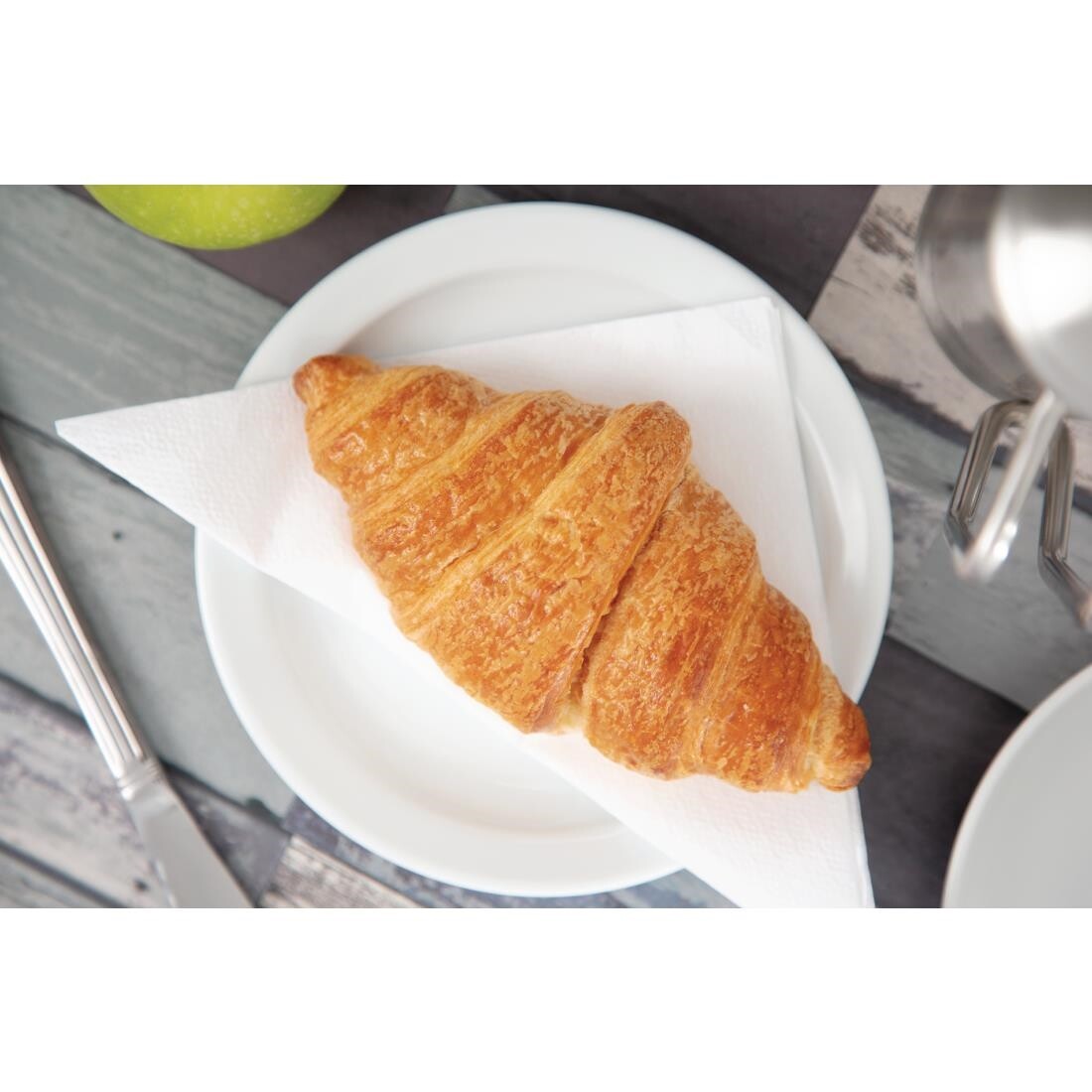 Olympia Whiteware Narrow Rimmed Plates 150mm