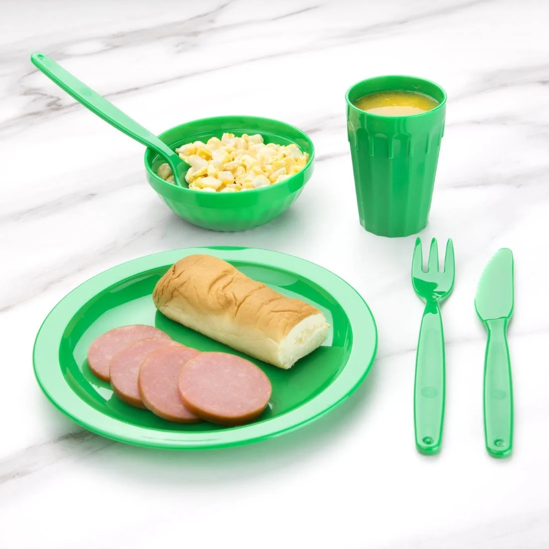 Kristallon Polycarbonate Tumblers Green 142ml