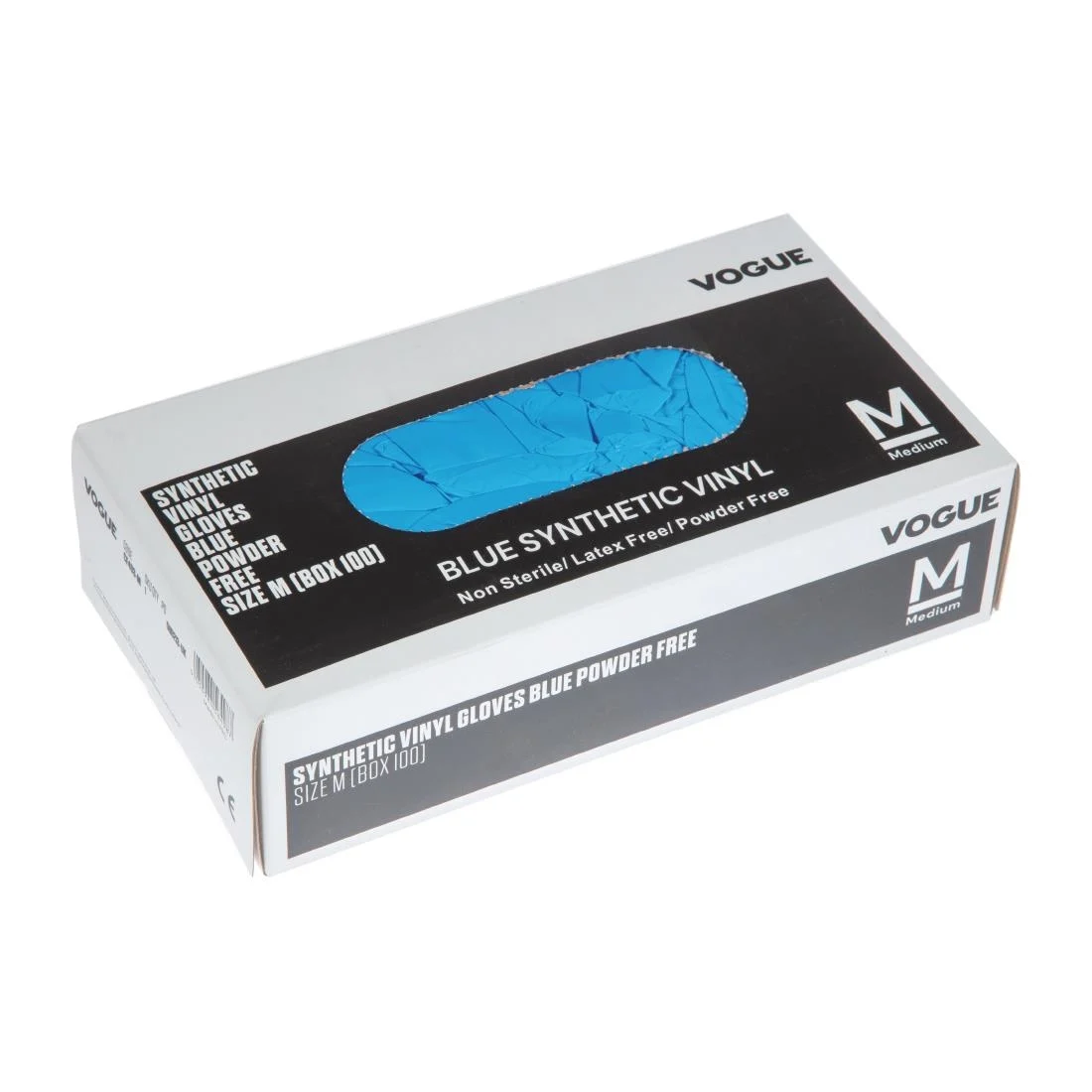 Vogue Vinyl Food Prep Gloves Blue Powder Free Extra Large