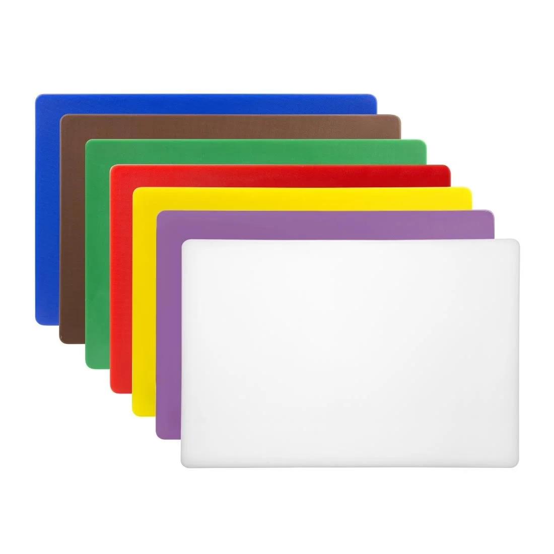Hygiplas Low Density 7-Piece Chopping Boards Set 450x300x20mm - Image 1