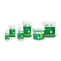 Jantex Green Surface Sanitiser Wipes Starter Tub 200mm (200 Pack) - Image 2