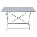 Bolero Perth Grey Pavement Style Folding Table Rectangular 1100x700mm - Image 2