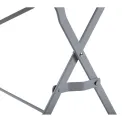 Bolero Perth Grey Pavement Style Folding Table Rectangular 1100x700mm - Image 6