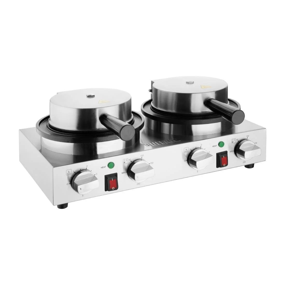 Buffalo Double Round Belgian Waffle Maker - Image 1