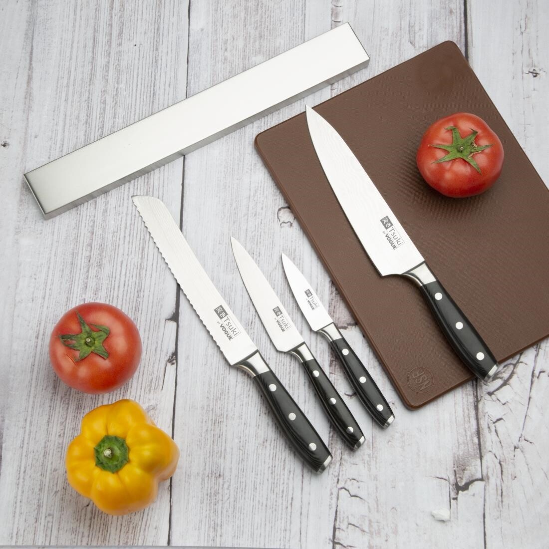 Vogue Stainless Steel Magnetic Knife Rack 460mm