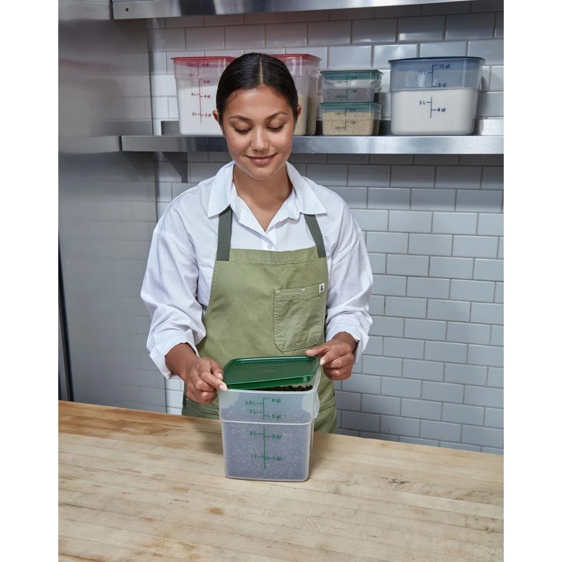 Cambro FreshPro Green Cover 190x190mm - Image 6