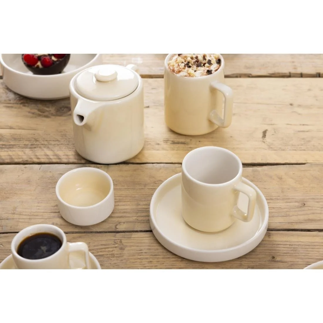 Olympia Fondant Saucers Lemon 155mm (6 Pack) - Image 2