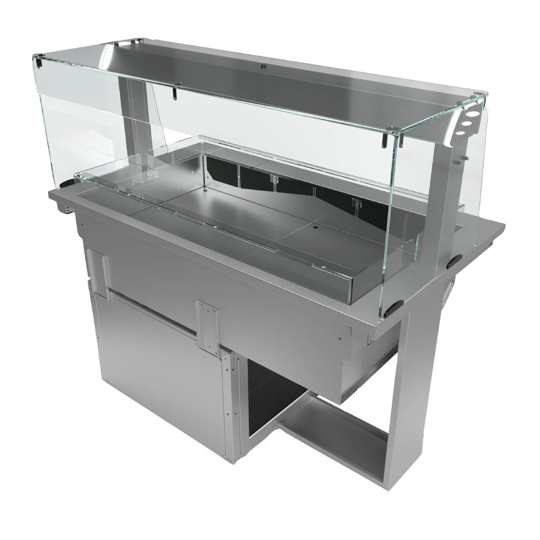 Moffat Drop-In Square Glass Refrigerated Well