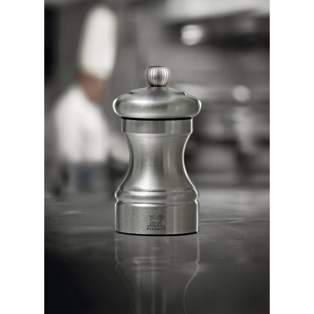 Peugeot Bistro Stainless Steel Pepper Mill 4in - Image 2