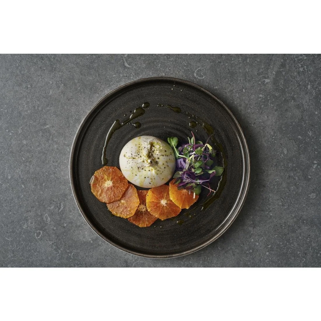 Churchill Stonecast Patina Walled Plates Iron Black 260mm (6 Pack) - Image 2