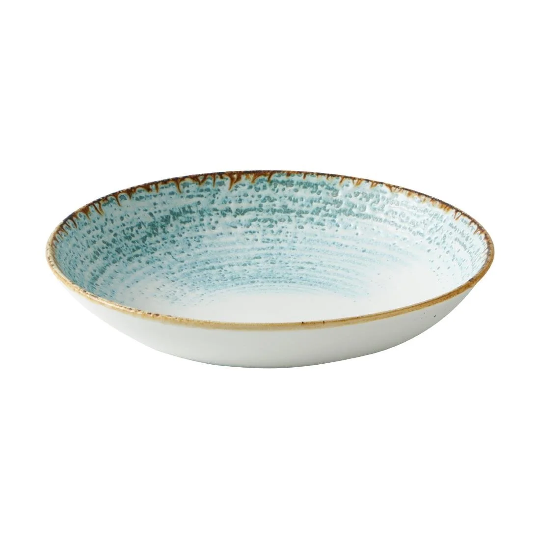 Churchill Homespun Accents Evolve Coupe Bowls Aquamarine 248mm (12 Pack) - Image 1