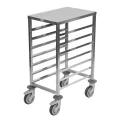 Matfer Bourgeat 7 Level Gastronorm Racking Trolley 1/1GN - Image 3