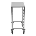 Matfer Bourgeat 7 Level Gastronorm Racking Trolley 1/1GN - Image 5