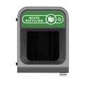Rubbermaid Configure Container with Mixed Recycling Label Green - Image 2