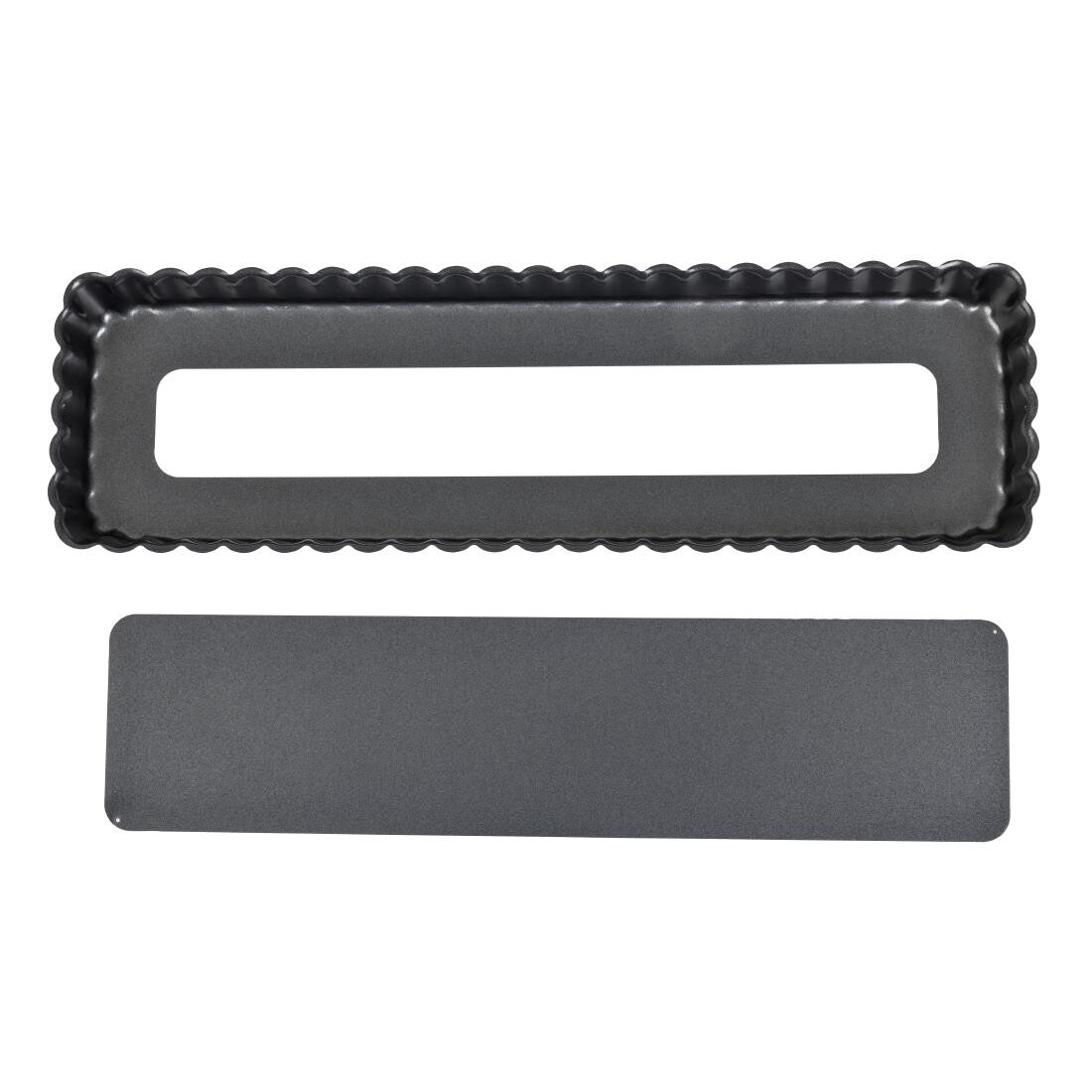 De Buyer Non-Stick Rectangular Tart Mould With Removable Base 36 cm