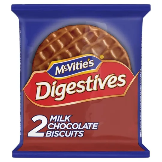 McVitie's Milk Chocolate Digestives Twin Biscuit Packs (24 x 2 Biscuits)