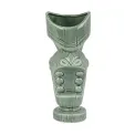 Beaumont Ceramic Large Mouth Tiki Mug Jungle Green 650ml - Image 1