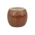 Beaumont Ceramic Coconut Tiki Mug Medium Brown 500ml - Image 1