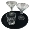 Beaumont Non-Slip Round Tray Black 280mm - Image 3