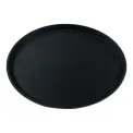Beaumont Non-Slip Round Tray Black 280mm - Image 1