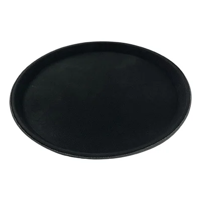 Beaumont Non-Slip Round Tray Black 355mm - Image 4