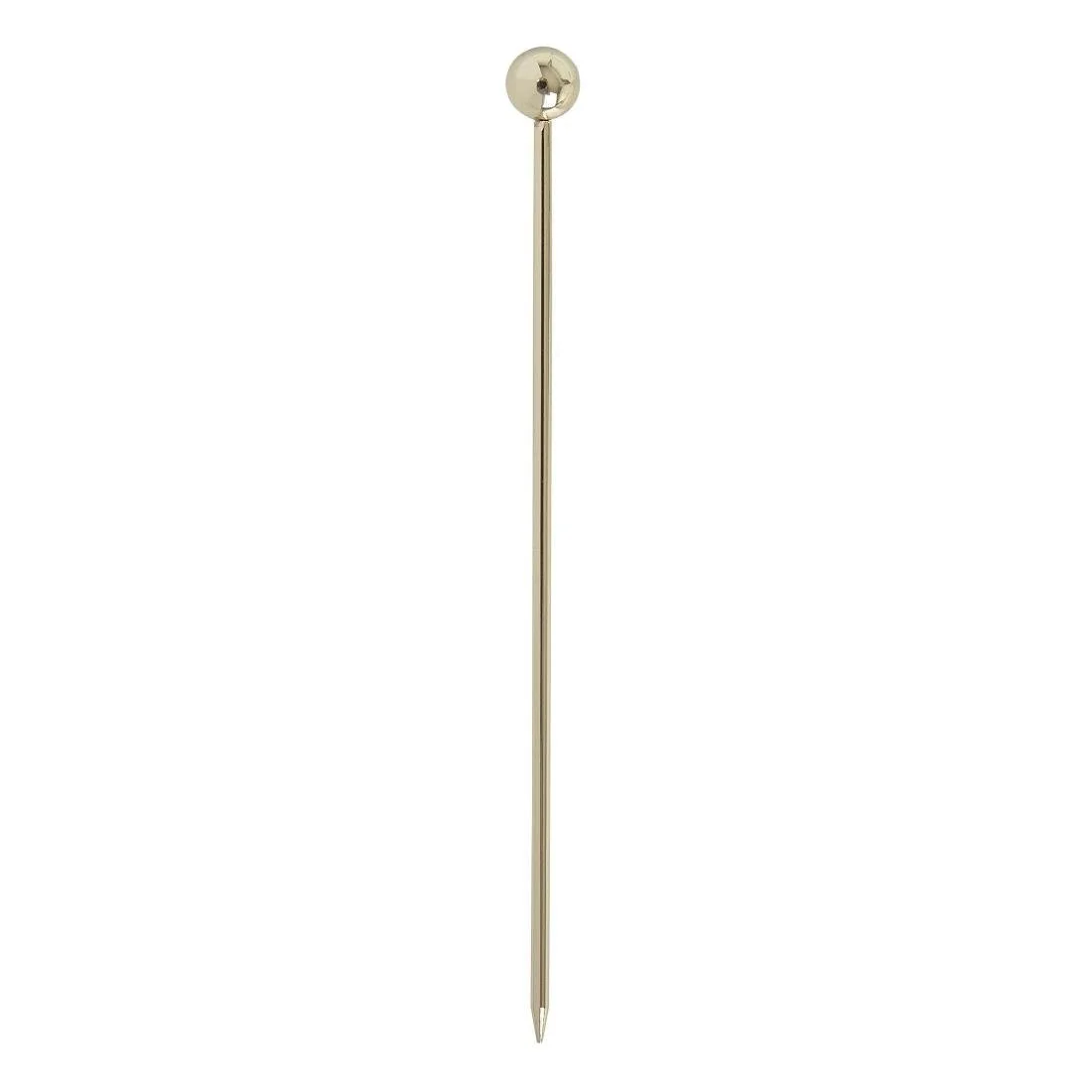 Beaumont Ball Garnish Pick Gold Plated (Pack of 10) - Image 1