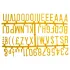 Beaumont 390 Character 31mm Letter Set Yellow