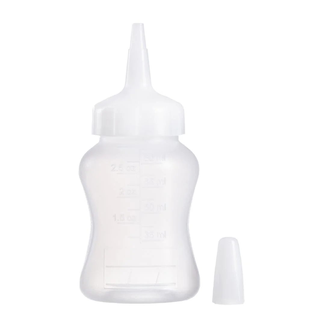 Araven Mini Squeeze Sauce Bottle 90ml White - Image 1