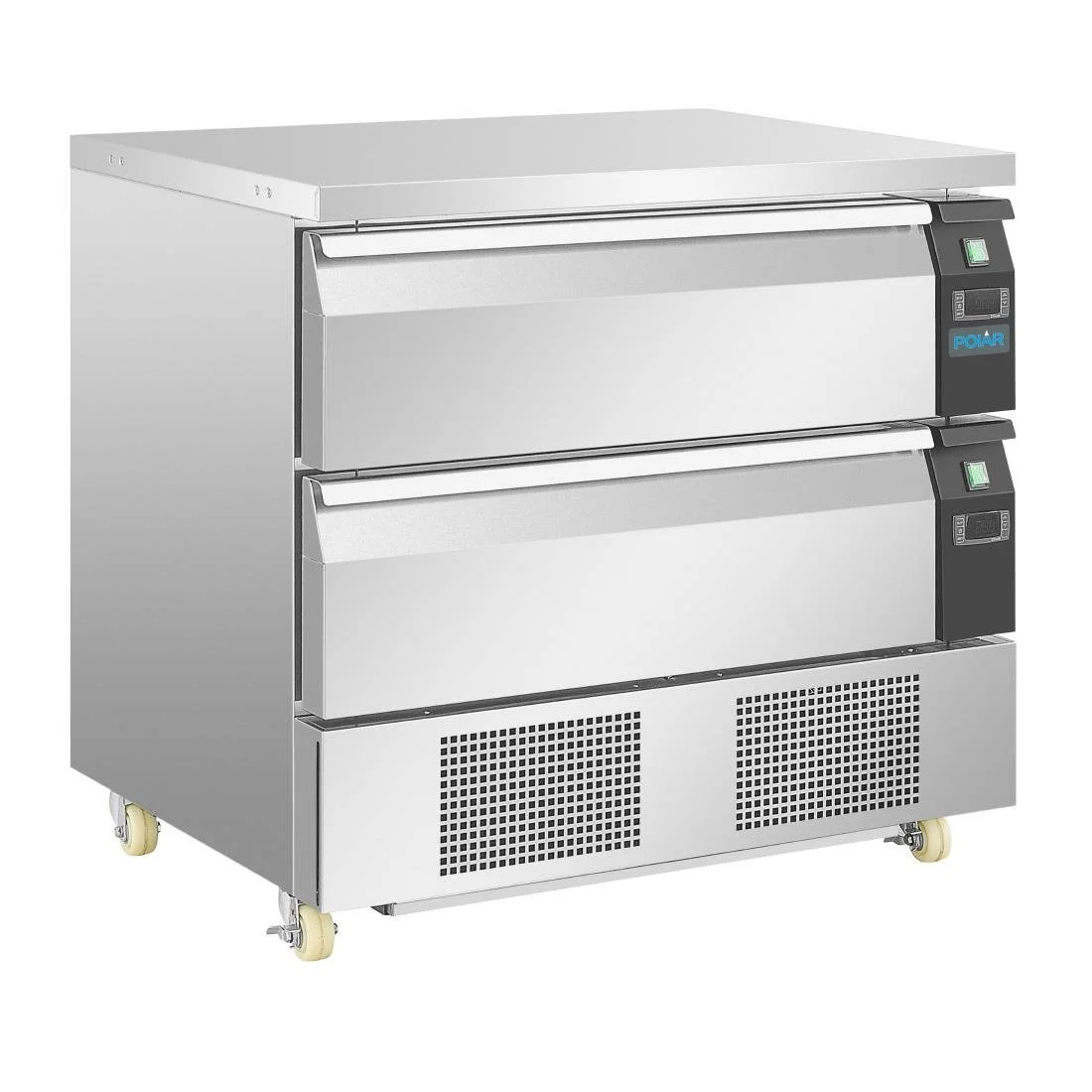 Polar U-Series Double Drawer Dual Temperature Counter Fridge Freezer 4xGN - Image 1