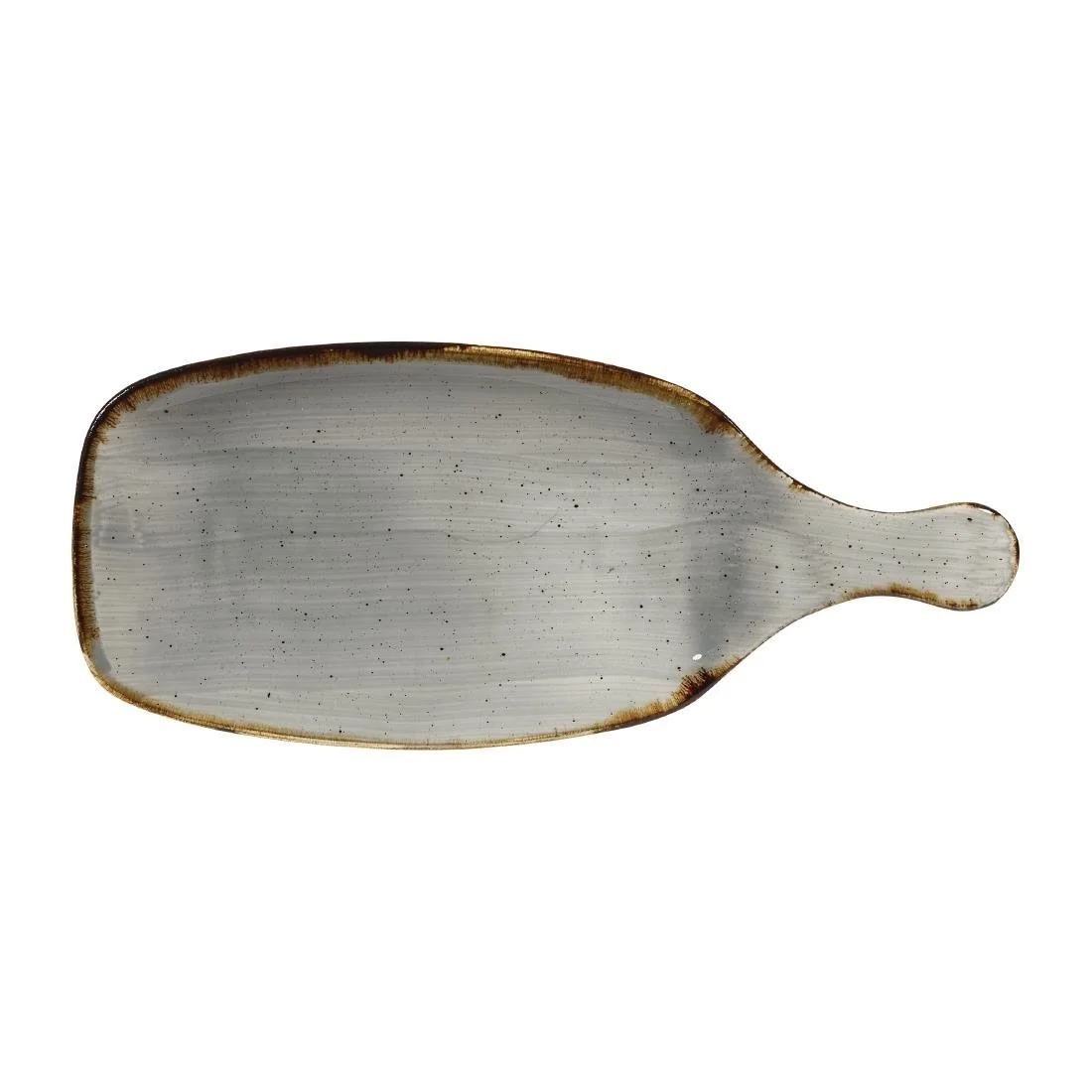 Churchill Stonecast Handled Paddles Peppercorn Grey 284mm (6 Pack) - Image 1