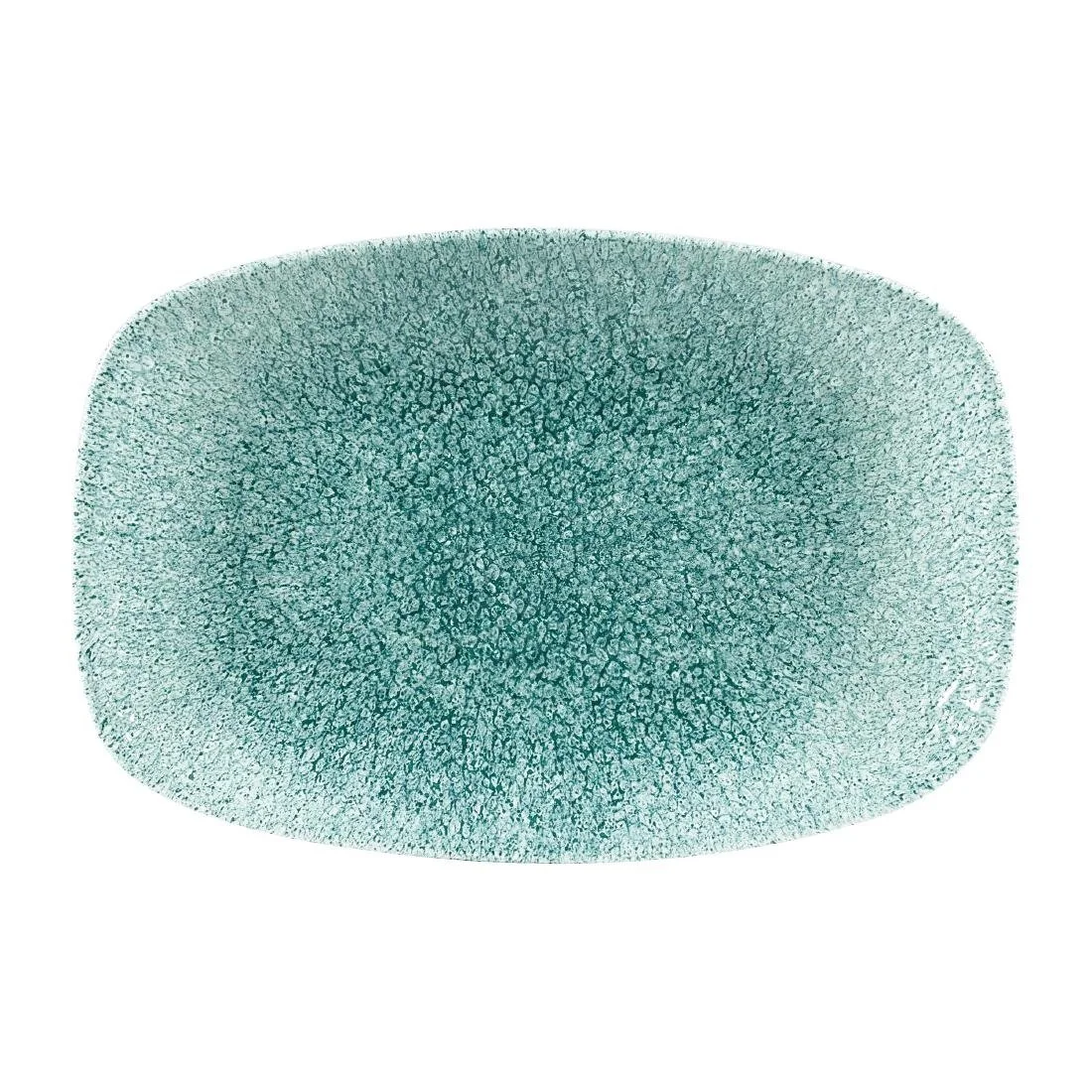 Churchill Raku Oblong Chef Plates Jade Green 157 x 237mm (12 Pack) - Image 1