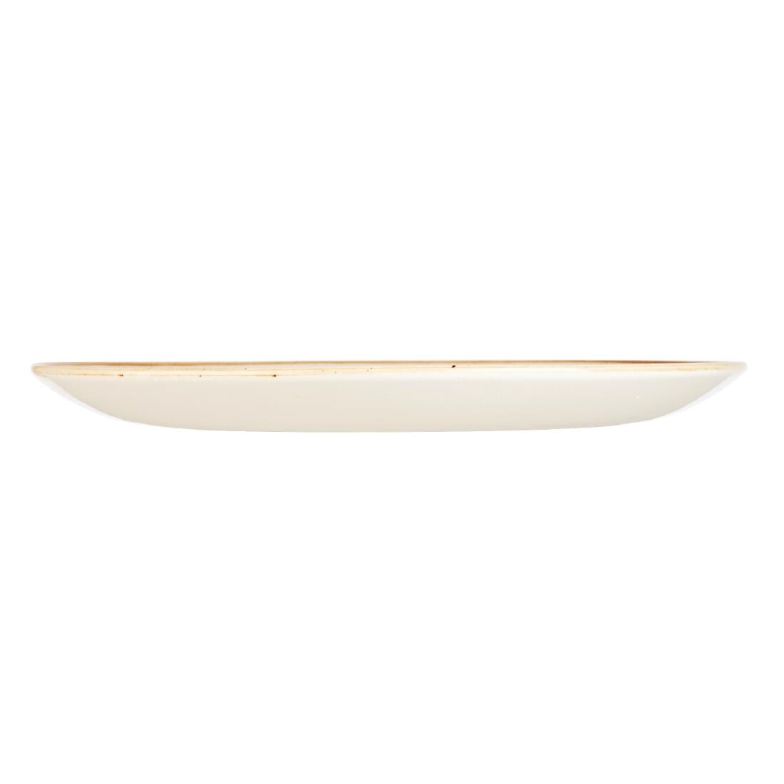 Churchill Stonecast Round Coupe Plate Barley White 260mm