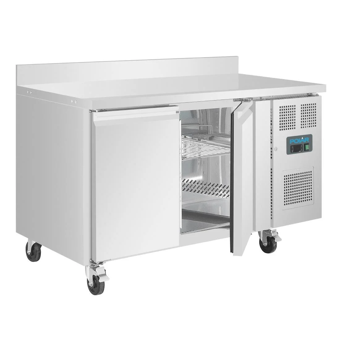 Polar U-Series Double Door Counter Fridge with Upstand 282Ltr - Image 5