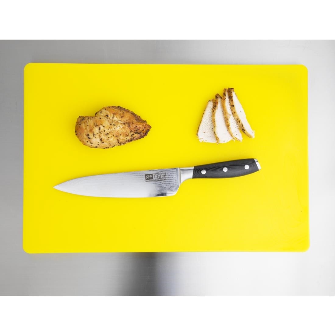 Hygiplas Thick Low Density Yellow Chopping Board
