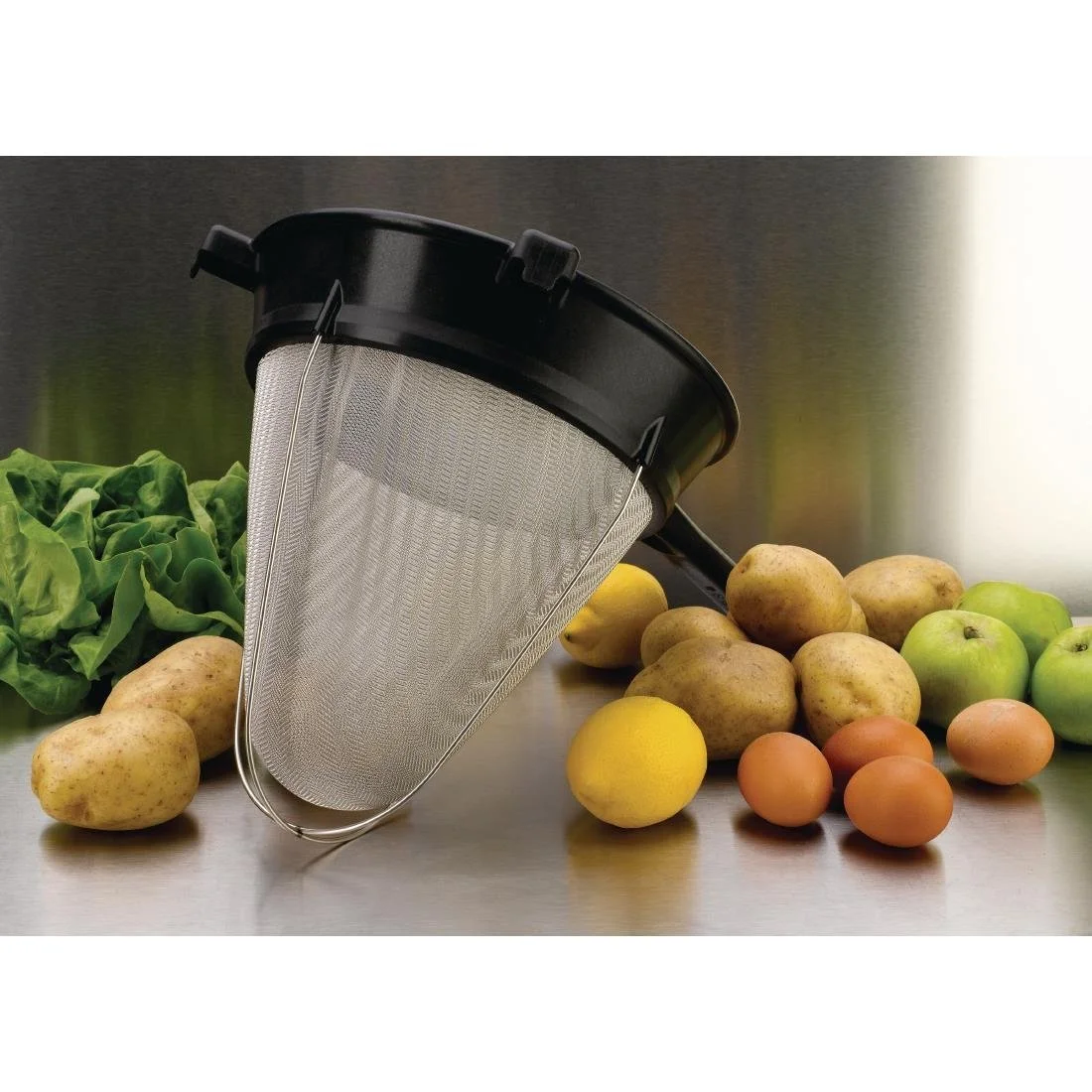 Matfer Bourgeat Exoglass Bouillon Strainer 255mm - Image 3