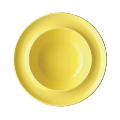 Olympia Heritage Raised Rim Bowls Yellow 205mm (4 Pack)