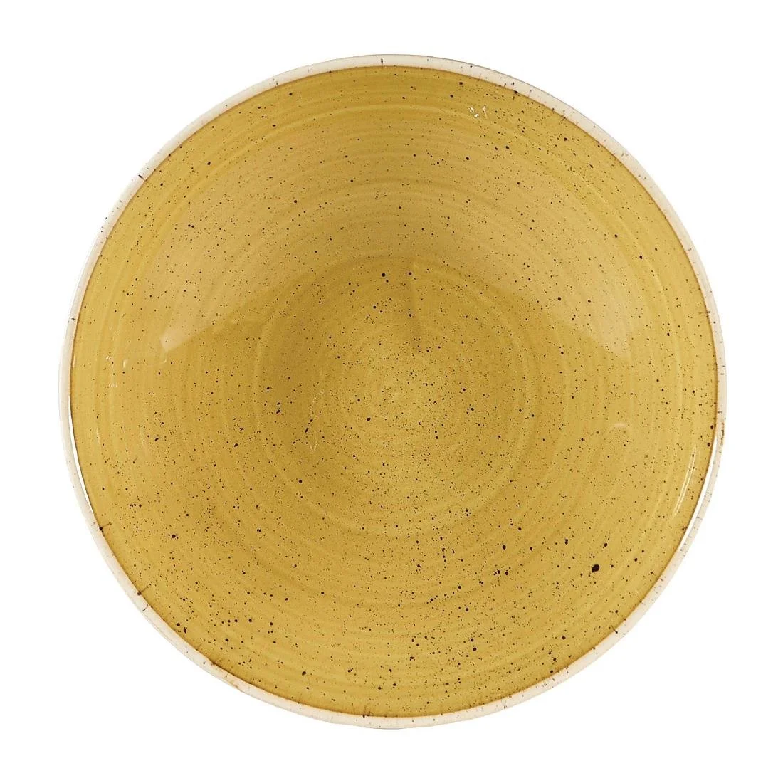 Churchill Stonecast Coupe Bowls Mustard Seed Yellow 182mm (12 Pack)