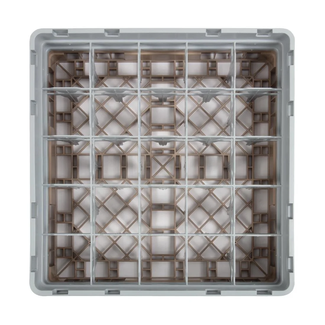 Cambro Camrack Beige 25 Compartments Max Glass Height 133mm - Image 4