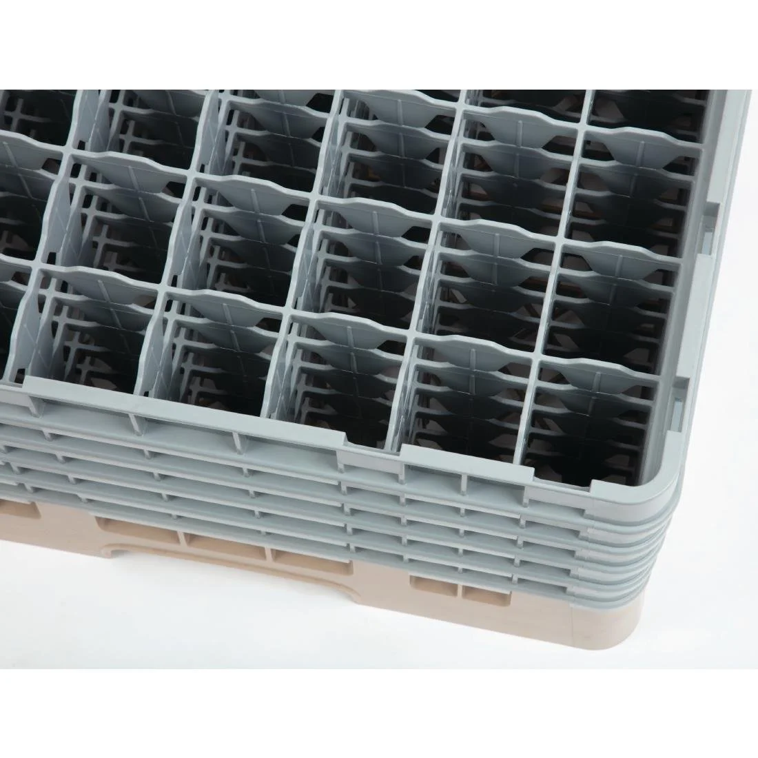 Cambro Camrack Beige 49 Compartments Max Glass Height 257mm - Image 3