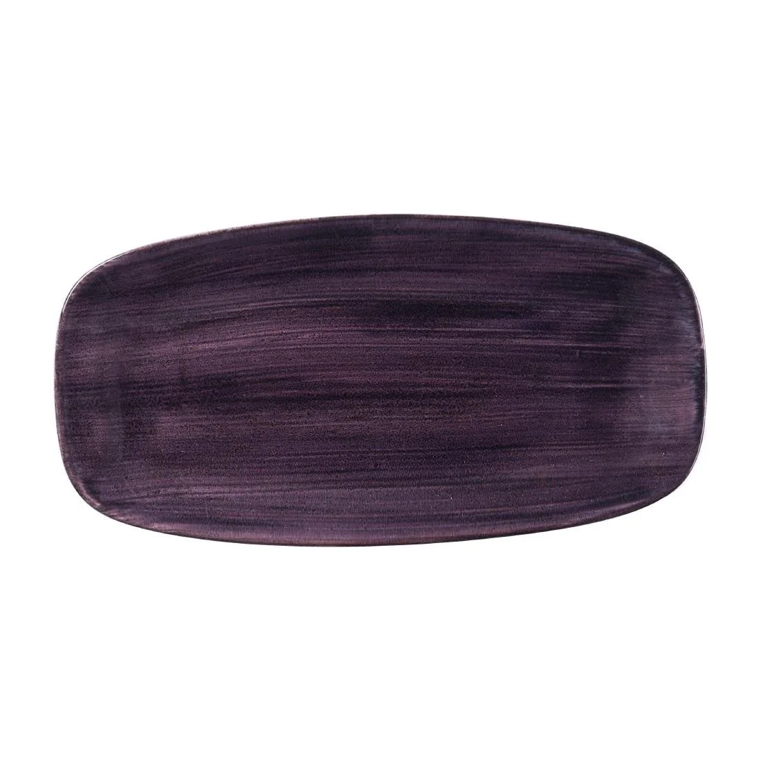 Churchill Stonecast Patina Deep Purple Chefs' Oblong Plates 355mm (6 Pack) - Image 1