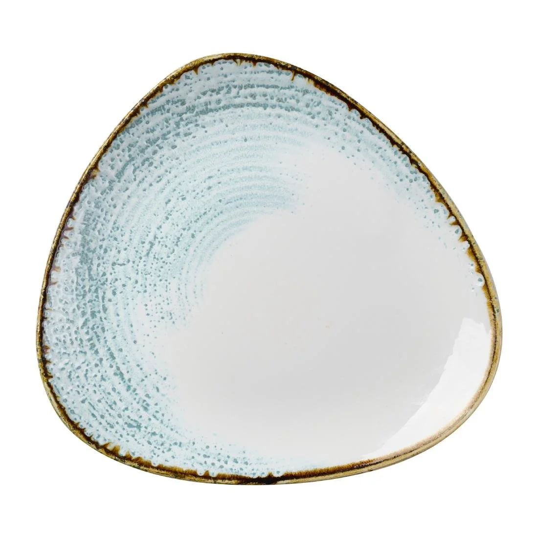 Churchill Homespun Accents Aquamarine Triangle Plates 265mm (12 Pack)