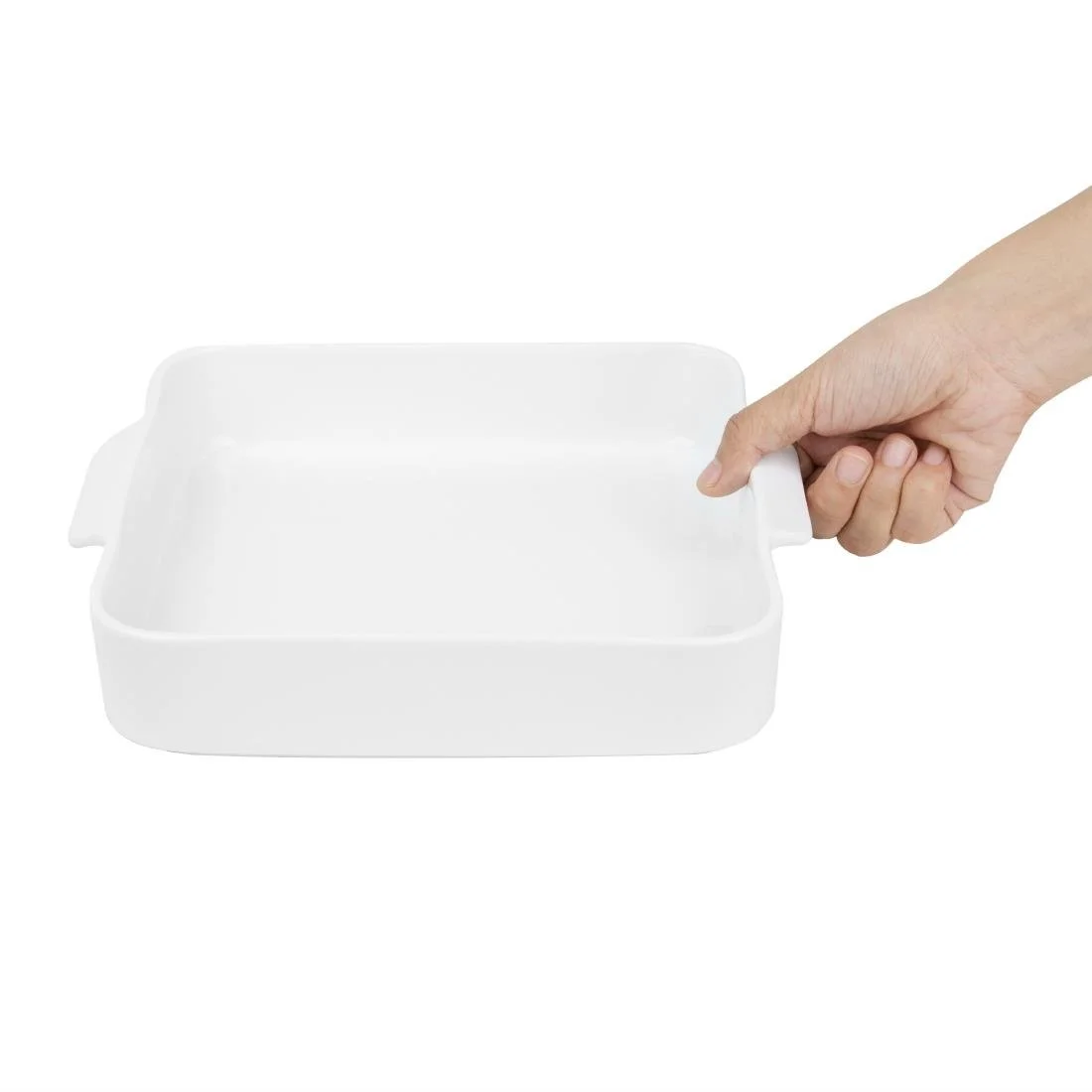 Olympia Whiteware Square Eared Roaster 260x225x50mm (2 Pack) - Image 6