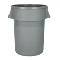 Jantex Heavy-Duty Round Bin Grey 160Ltr - Image 1