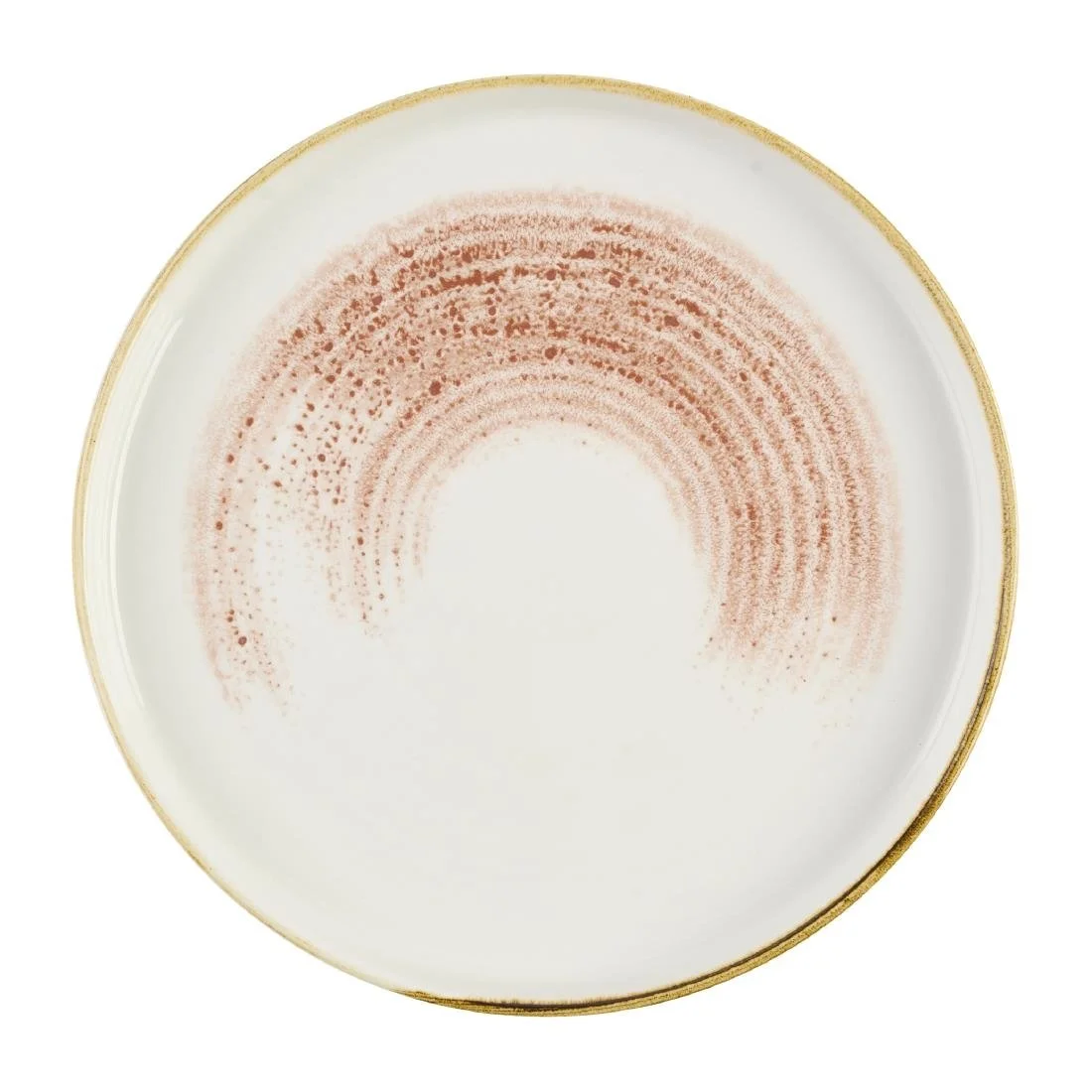 Churchill Studio Prints Homespun Accents Coral Walled Plates 210mm (6 Pack) - Image 1