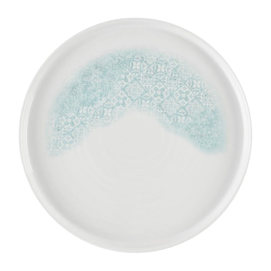 Churchill Vintage Prints Med Tiles Aquamarine Chefs' Walled Plates 260mm (6 Pack) - Image 1