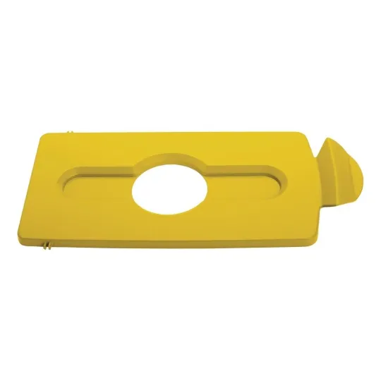Rubbermaid Slim Jim Lid Bottles and Cans Yellow