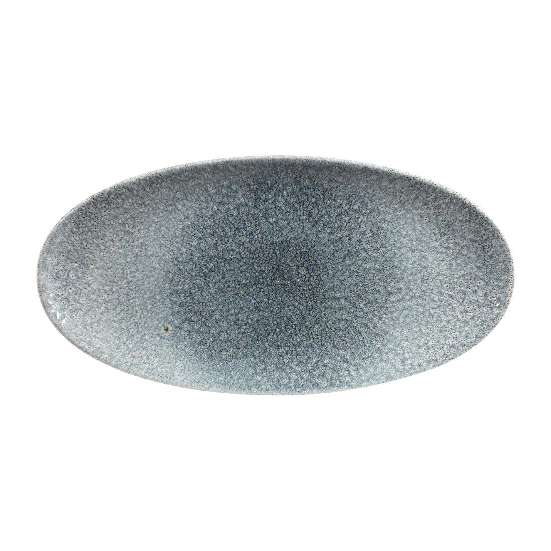 Churchill Studio Prints Raku Oval Plates Topaz Blue 347mm (6 Pack)