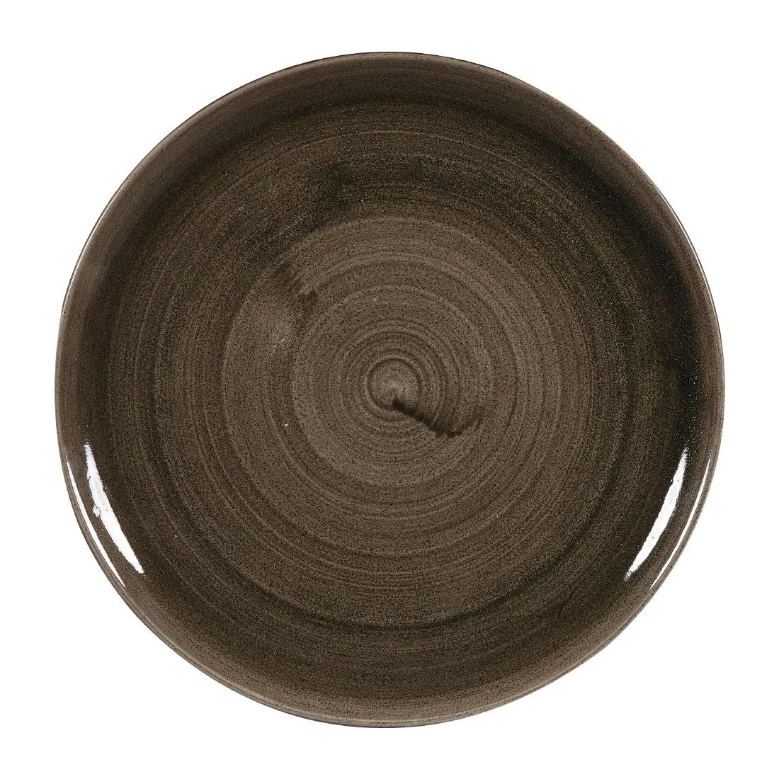 Churchill Stonecast Patina Evolve Coupe Plates Iron Black 324mm (6 Pack)