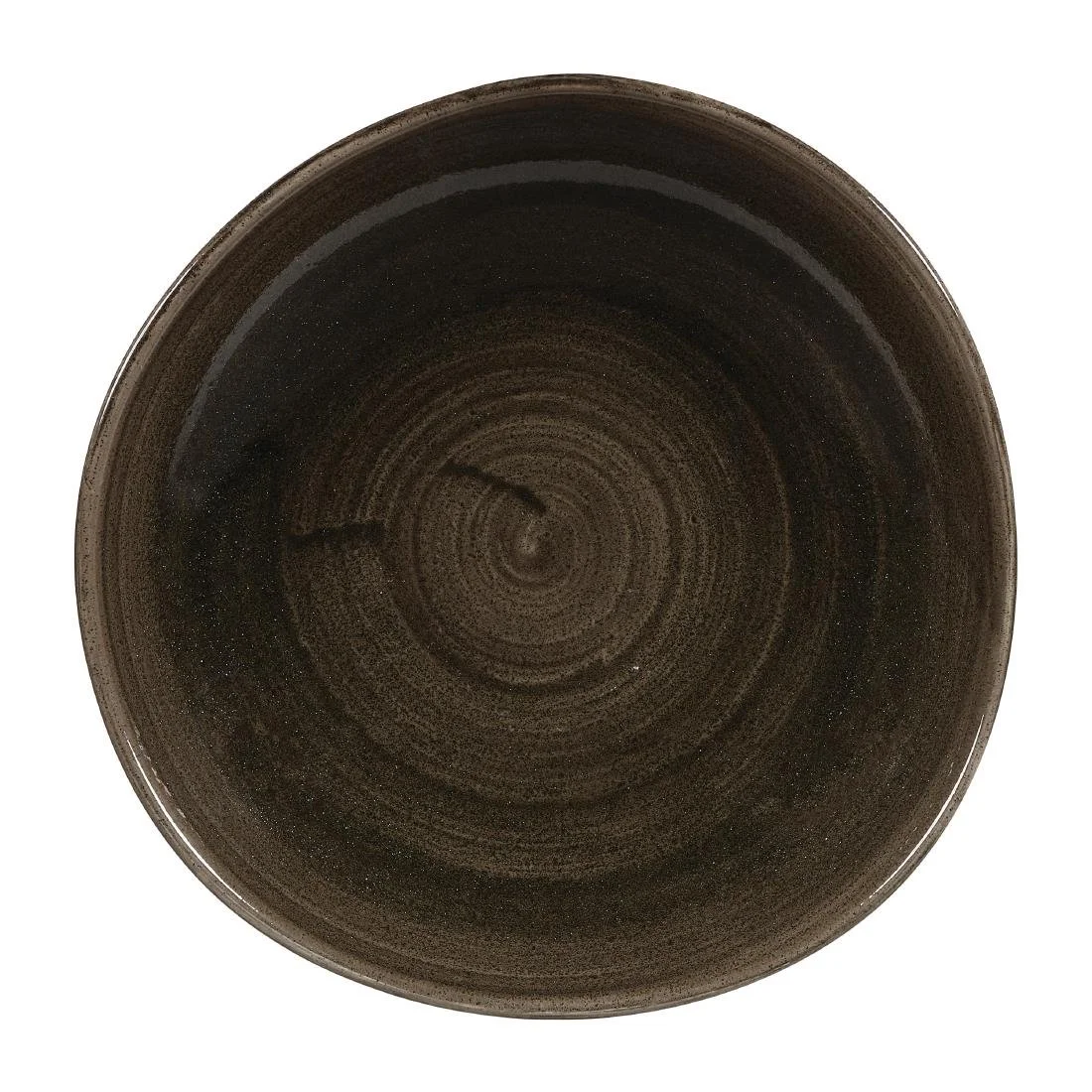 Churchill Stonecast Patina Round Trace Plates Iron Black 264mm (12 Pack) - Image 1