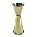 Beaumont Gold Plated Banded Jigger 25ml/35ml/50ml - Image 1